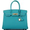 Hermès Birkin 30 Blue Paon Epsom GHW