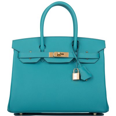 Hermès Birkin 30 Blue Paon Epsom GHW