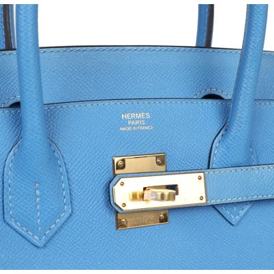 Hermès Birkin 30 Blue Paradise Epsom GHW