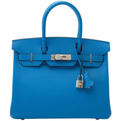 Hermès Birkin 30 Blue Zanzibar Epsom PHW