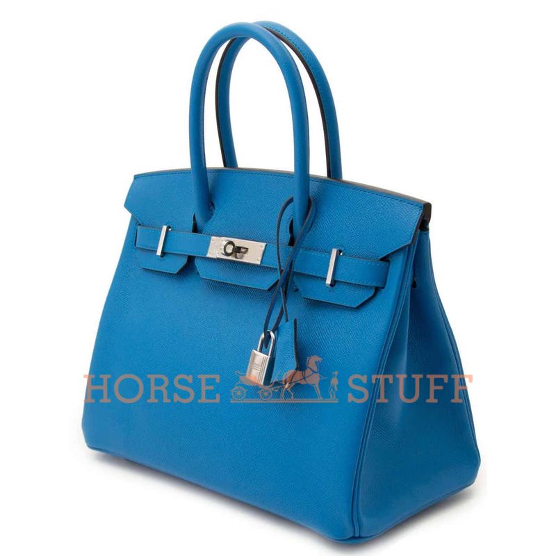 Hermès Birkin 30 Blue Zanzibar Epsom PHW