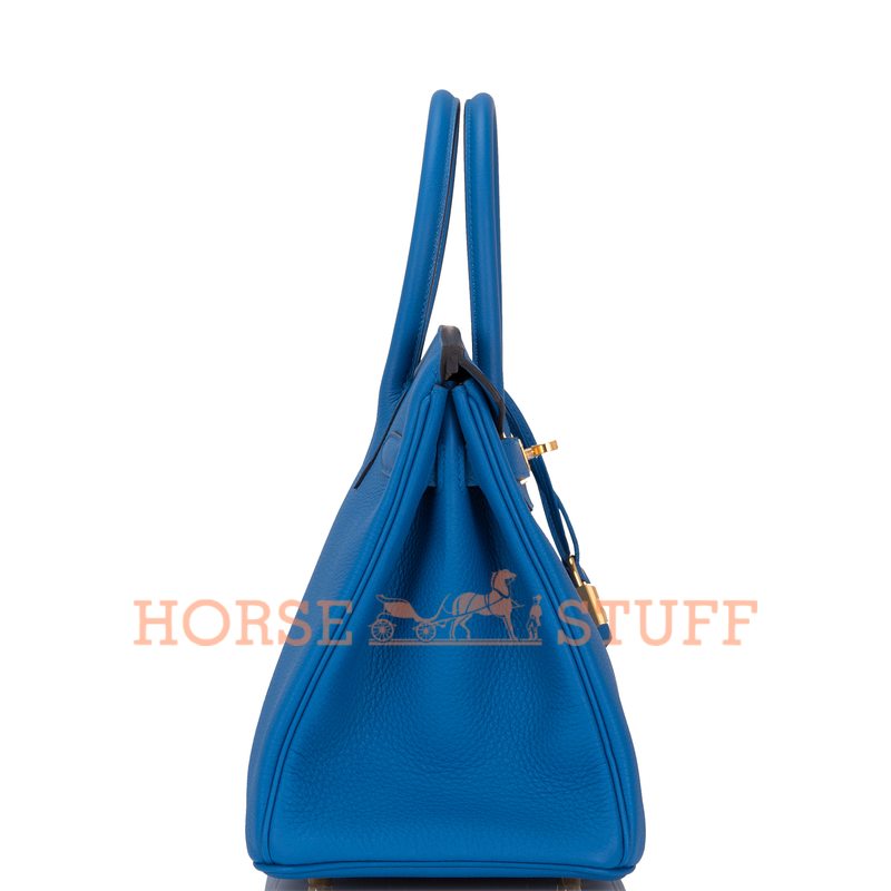 Hermès Birkin 30 Blue Zellige Togo GHW