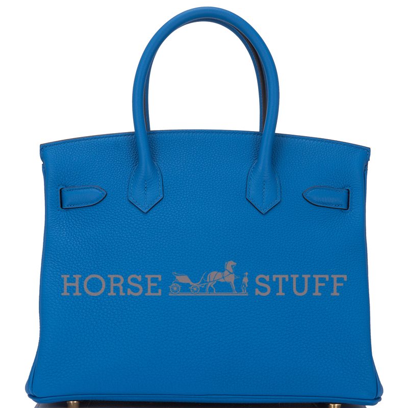 Hermès Birkin 30 Blue Zellige Togo GHW