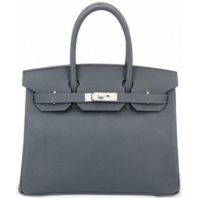 Hermès Birkin 30 Gris Misty Epsom PHW