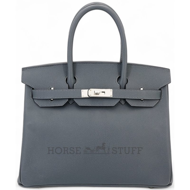 Hermès Birkin 30 Gris Misty Epsom PHW
