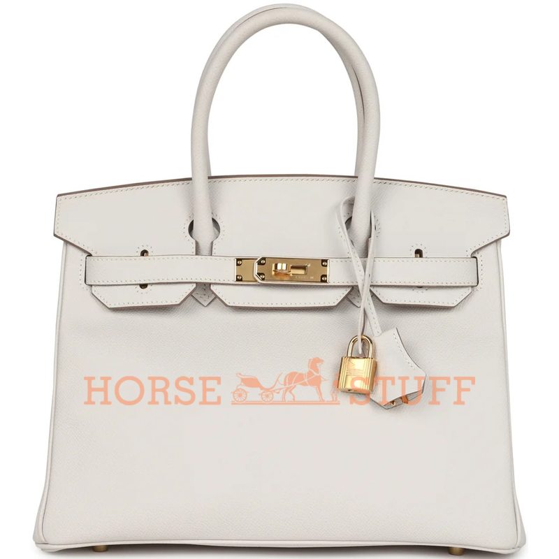 Hermès Birkin 30 Gris Pale Epsom GHW