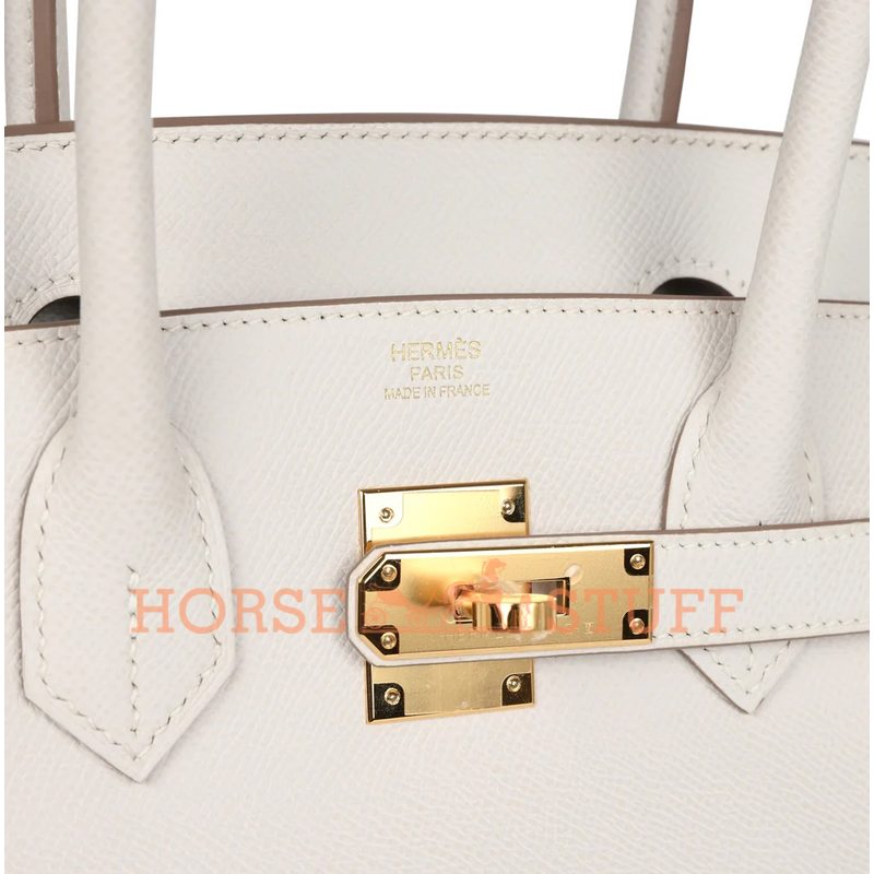 Hermès Birkin 30 Gris Pale Epsom GHW