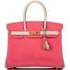 Hermès Birkin 30 Special Order HSS Rose Azalee / Craie Epsom BGHW