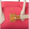 Hermès Birkin 30 Special Order HSS Rose Azalee / Craie Epsom BGHW