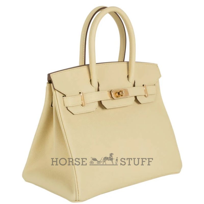Hermès Birkin 30 Jaune Poussin Epsom GHW