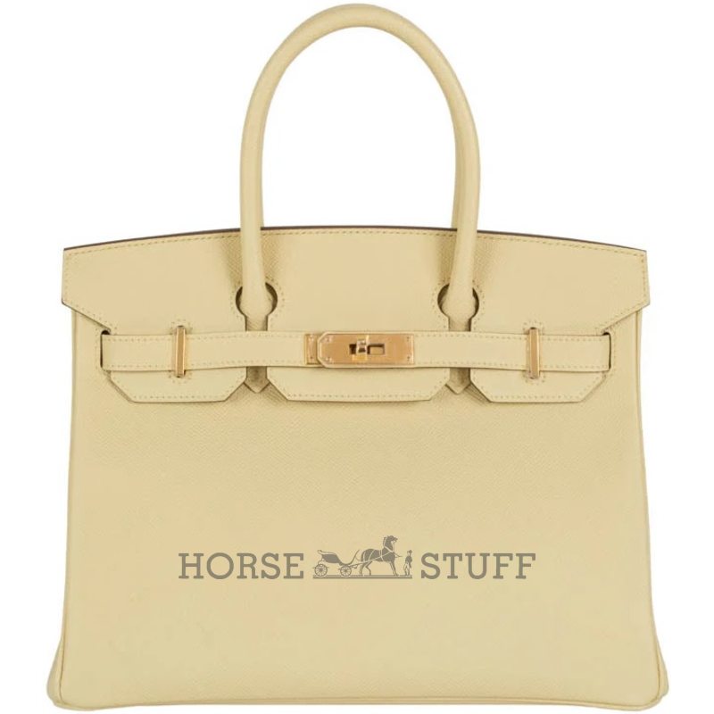 Hermès Birkin 30 Jaune Poussin Epsom GHW