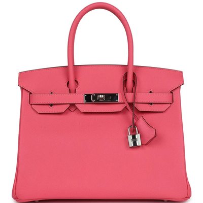 Hermès Birkin 30 Rose Azalee Epsom PHW