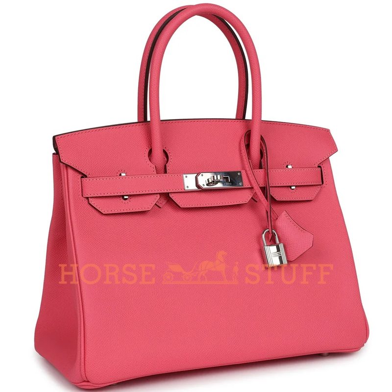 Hermès Birkin 30 Rose Azalee Epsom PHW