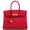 Hermès Birkin 30 Rouge Casaque Epsom GHW