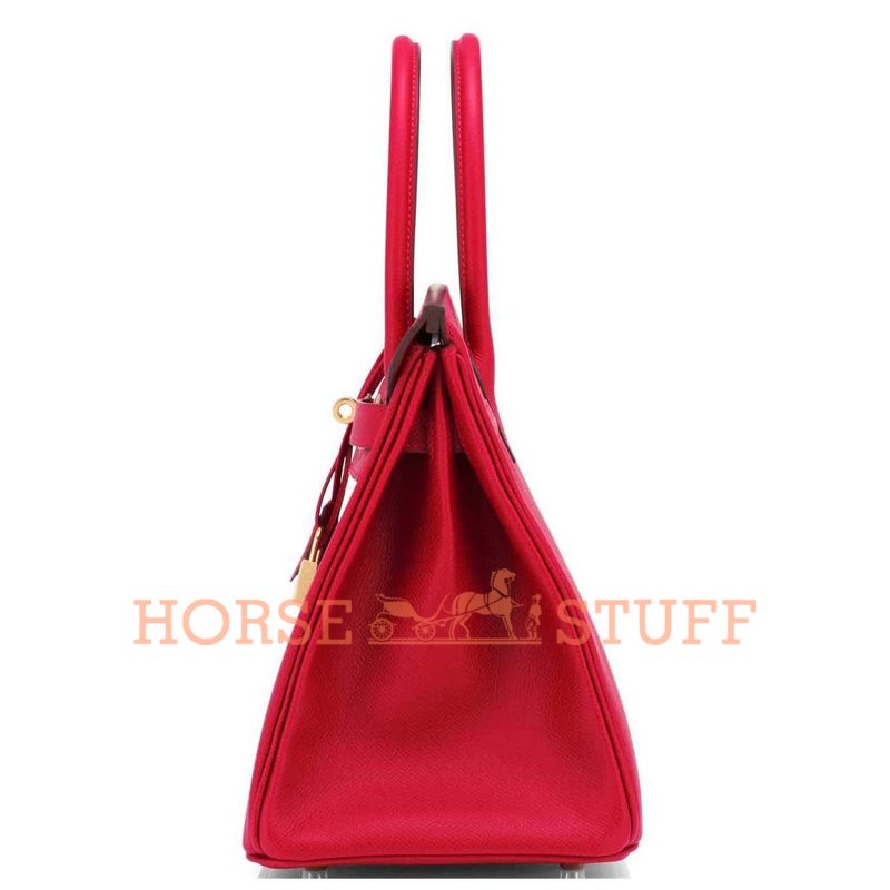 Hermès Birkin 30 Rouge Casaque Epsom GHW