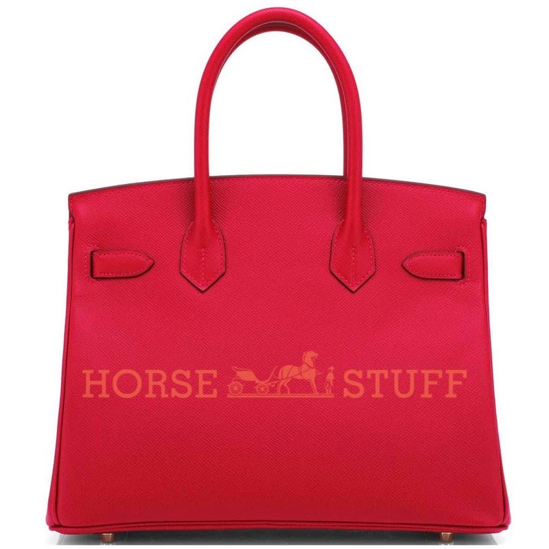 Hermès Birkin 30 Rouge Casaque Epsom GHW