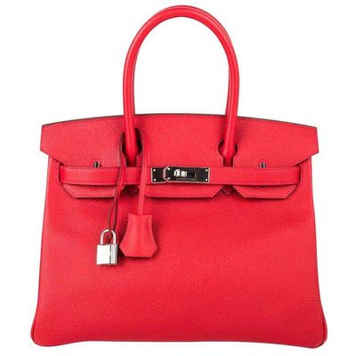 Hermès Birkin 30 Rouge Casaque Epsom PHW