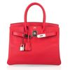 Hermès Birkin 30 Rouge Casaque Epsom PHW