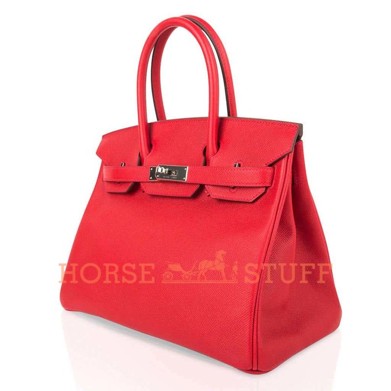 Hermès Birkin 30 Rouge Casaque Epsom PHW