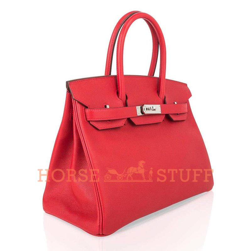 Hermès Birkin 30 Rouge Casaque Epsom PHW