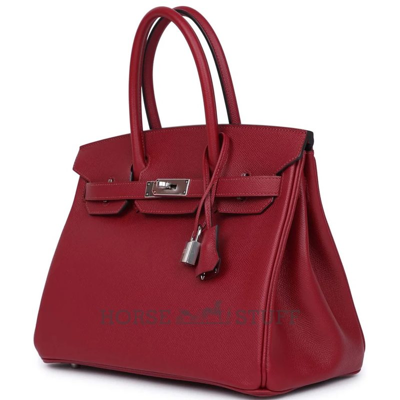 Hermès Birkin 30 Rouge Grenat Epsom PHW