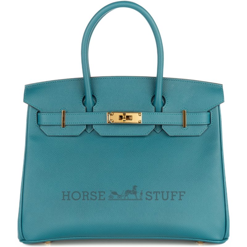 Hermès Birkin 30 Blue Pale Clemence GHW
