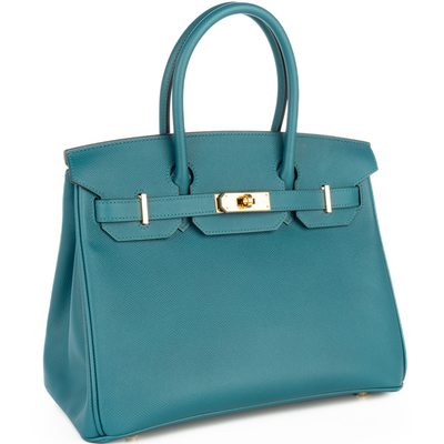 Hermès Birkin 30 Vert Bosphore Epsom GHW