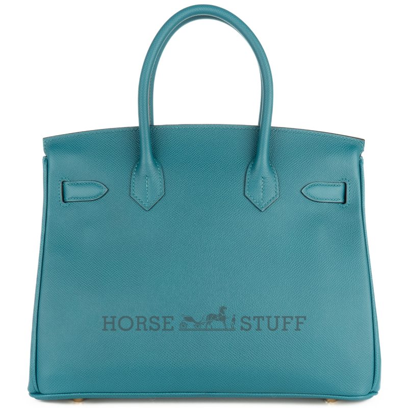Hermès Birkin 30 Blue Pale Clemence GHW