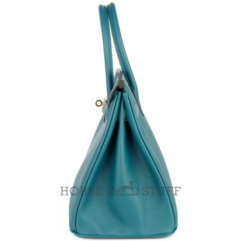 Hermès Birkin 30 Blue Pale Clemence GHW