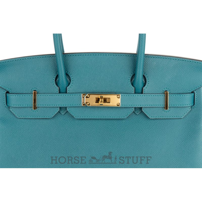 Hermès Birkin 30 Blue Pale Clemence GHW