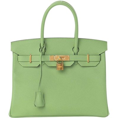 Hermès Birkin 30 Vert Criquet Epsom GHW