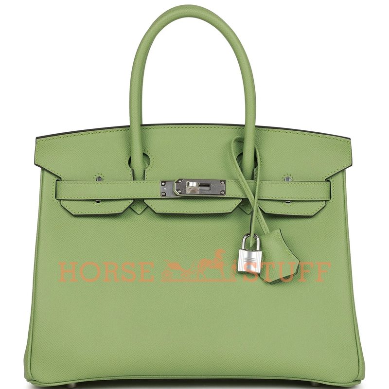 Hermès Birkin 30 Vert Criquet Epsom PHW