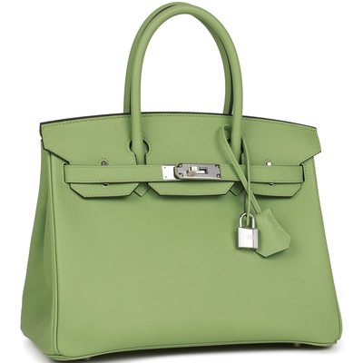 Hermès Birkin 30 Vert Criquet Epsom PHW
