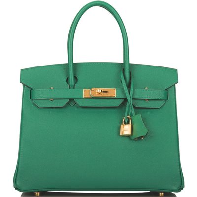 Hermès Birkin 30 Vert Vertigo Epsom GHW