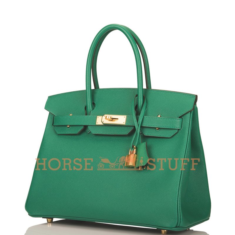 Hermès Birkin 30 Vert Vertigo Epsom GHW