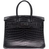 Hermès Birkin 30 Limited Edition "So Black" Black Matte Crocodile Niloticus PVD ( Black Hardware )