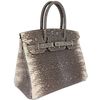 Hermès Birkin 30 Ombre ( White ) SHINY SALVATOR VARANUS LIZARD PHW