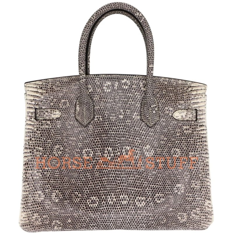 Hermès Birkin 30 Ombre ( White ) SHINY SALVATOR VARANUS LIZARD PHW