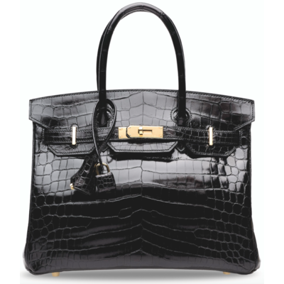 Hermès Birkin 30 Black Lisse Crocodile Niloticus GHW