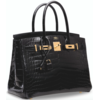 Hermès Birkin 30 Black Lisse Crocodile Niloticus GHW