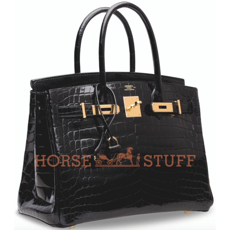 Hermès Birkin 30 Black Lisse Crocodile Niloticus GHW