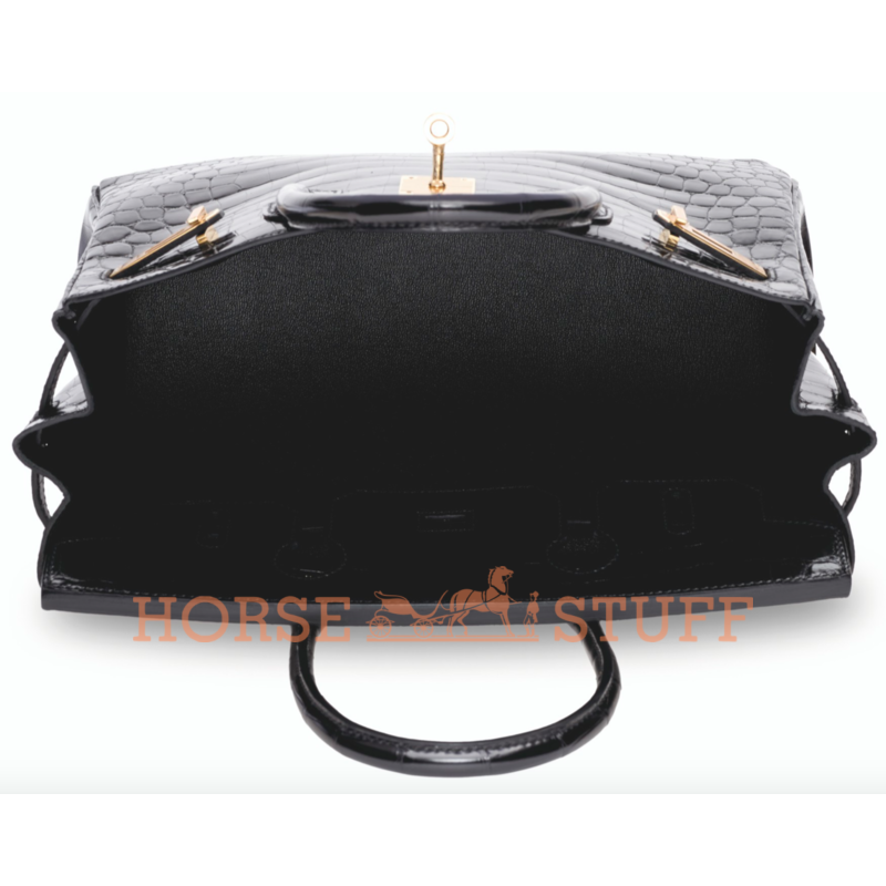 Hermès Birkin 30 Black Lisse Crocodile Niloticus GHW