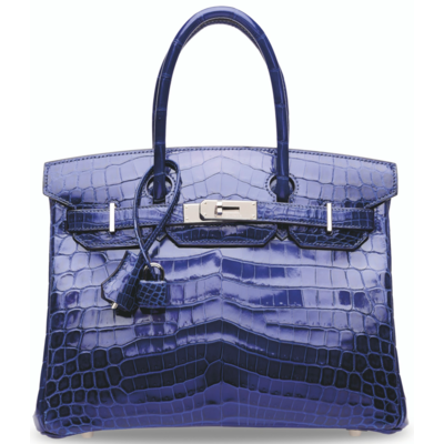 Hermès Birkin 30 Blue Electrique Lisse Crocodile Niloticus PHW