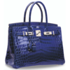 Hermès Birkin 30 Blue Electrique Lisse Crocodile Niloticus PHW