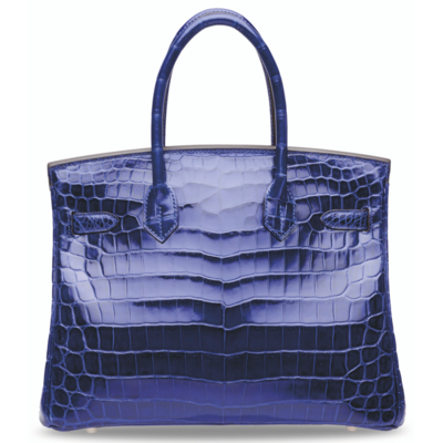 Hermès Birkin 30 Blue Electrique Lisse Crocodile Niloticus PHW