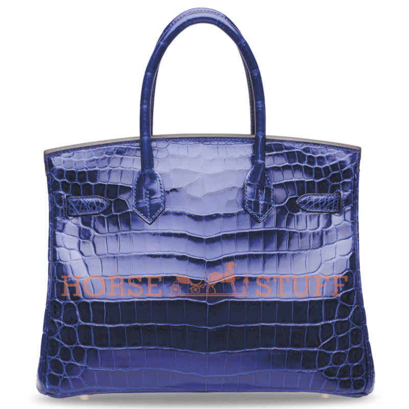 Hermès Birkin 30 Blue Electrique Lisse Crocodile Niloticus PHW