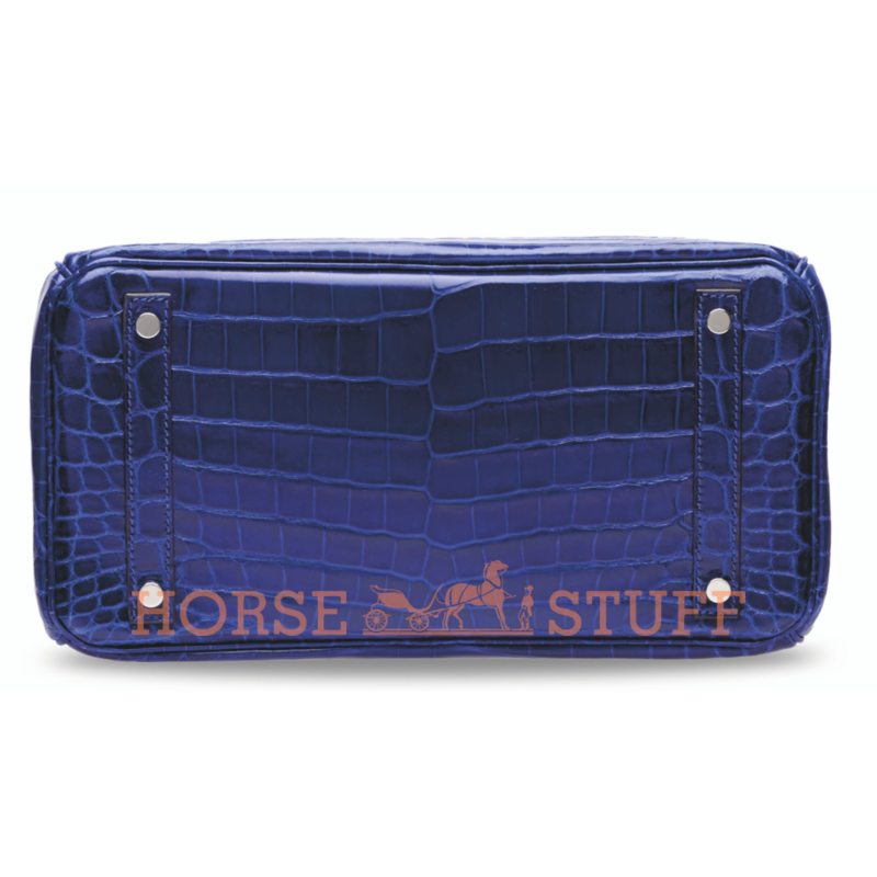 Hermès Birkin 30 Blue Electrique Lisse Crocodile Niloticus PHW