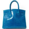 Hermès Birkin 30 Blue Izmir Lisse Crocodile Niloticus PHW