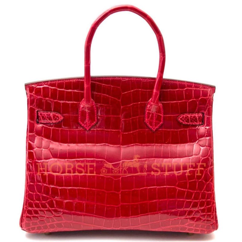 Hermès Birkin 30 Braise Lisse Crocodile Niloticus GHW