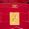 Hermès Birkin 30 Braise Lisse Crocodile Niloticus GHW